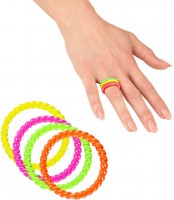 Schrille Neon Ringe Im Set