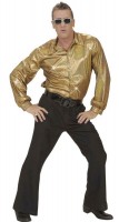 Vorschau: Glitzerhemd Disco Fever Gold