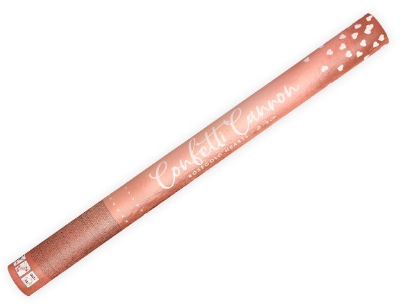 Roségoldene Konfetti Kanone 60cm