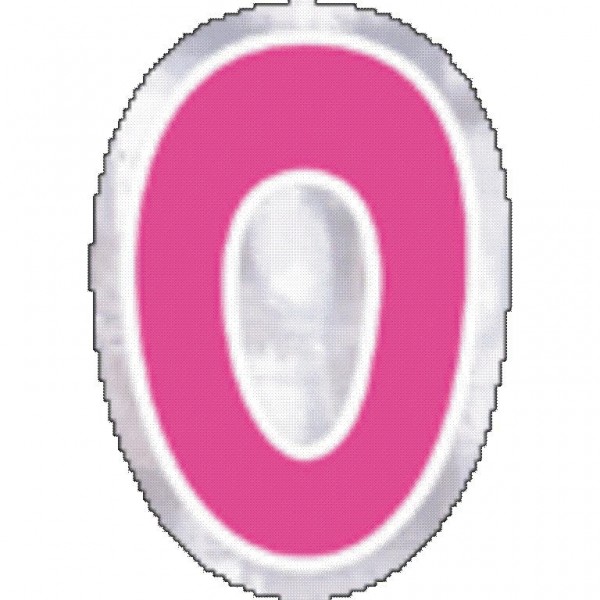 48 Ballonsticker Zahl 0