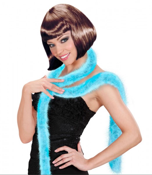 Blaue Disco Federboa 200cm