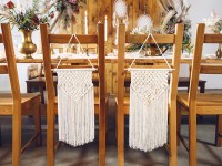 Macrame Boho Hängedeko 30 x 49cm