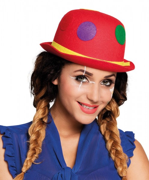 Roter Clownshut Melone Mit Bunten Punkten 2