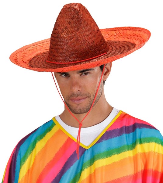 Sombrero Strohhut Orange 48cm 3