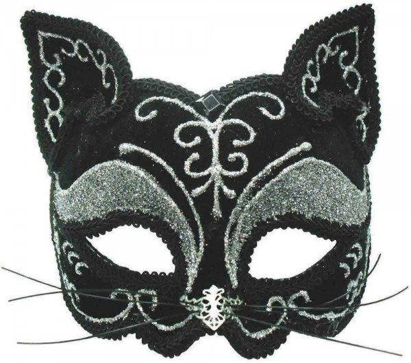 Glitzer Katzen Augenmaske