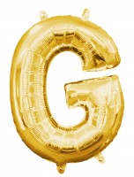 Mini Folienballon Buchstabe G gold 35cm