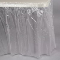 Tischschürze transparent 2,74 x 1,37m