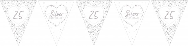 Silver Anniversary Wimpelkette 3,7m