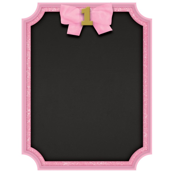 Pinkstar 1st Birthday Kreidetafel 18 x 23cm