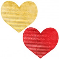 20 Folienherzen Immer dein 7 x 7cm