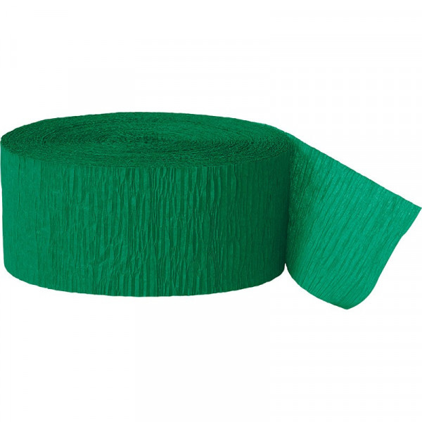Krepppapier Luftschlange Fiesta Grün 24,6m