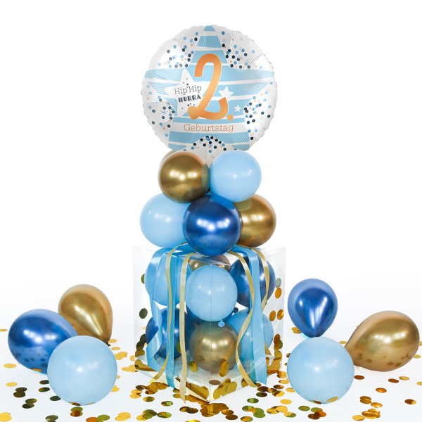Balloha Geschenkbox DIY 2. Geburtstag Stars XL