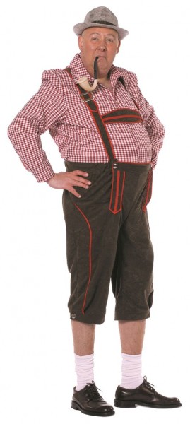 Braune Trachtenhose Bertram Mit Hosenträgern