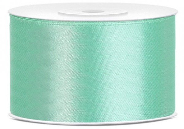 25m Satin Geschenkband mint 38mm breit