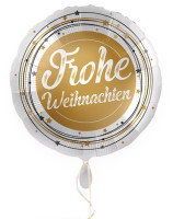 Frohe Weihnachten Folienballon gold 71cm