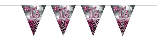 Blingbling Sweet 16 Wimpelkette 10m