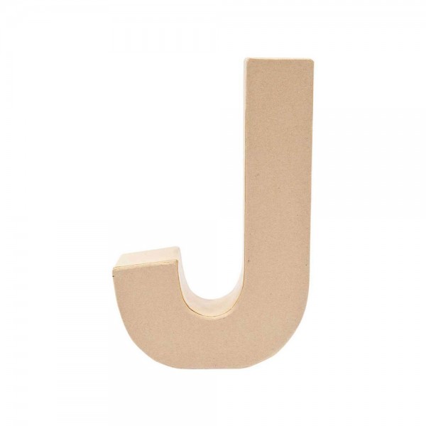 Buchstabe J aus Pappmaché 17,5cm