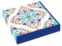 16 Boho Style Servietten 25cm