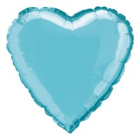 Herzballon True Love türkis