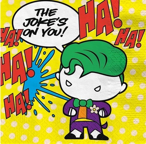 16 Batman & Joker Comic Servietten 33cm