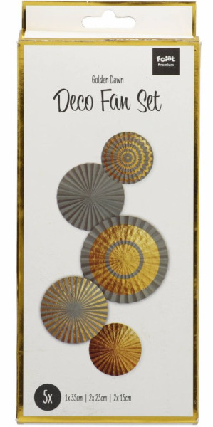 5 Golden Dawn Papierrosetten