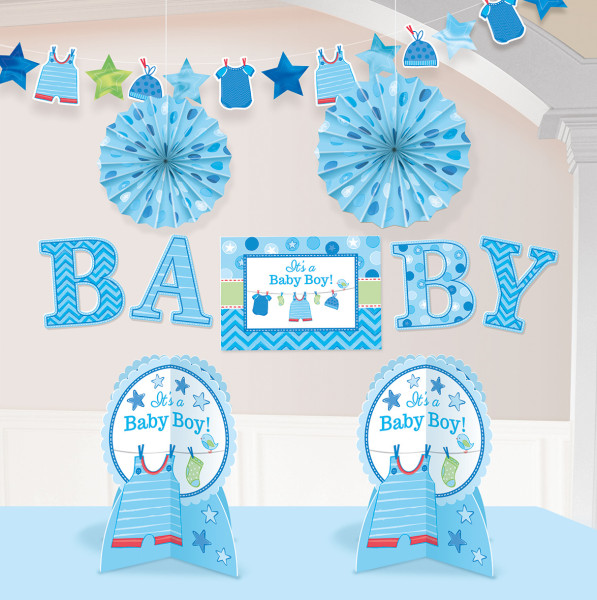 Babyparty Deko-Set Junge 10-teilig