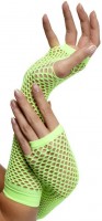 Grüne Neon Netzhandschuhe