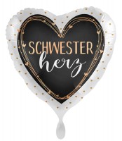 Schwesterherz Folienballon 45cm
