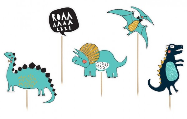 Dino Island Tortendeko 5-teilig