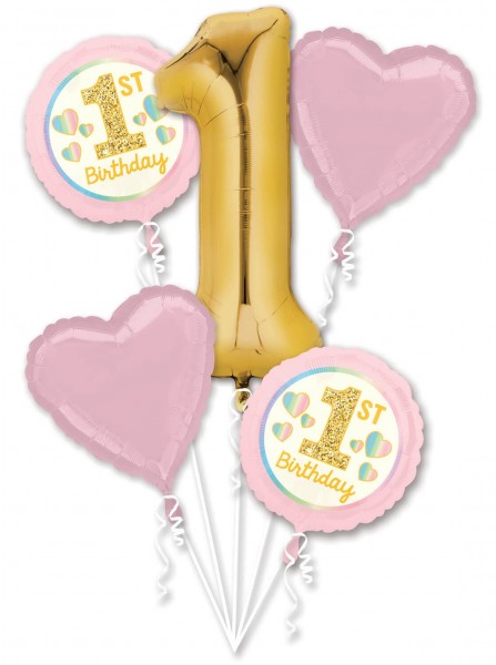 1st Birthday Herzchen Ballon Bouquet