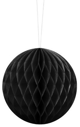 Wabenball Lumina schwarz 10cm