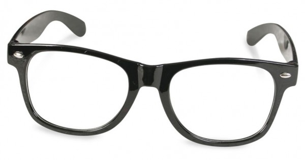 Schwarze Universal Nerd Brille