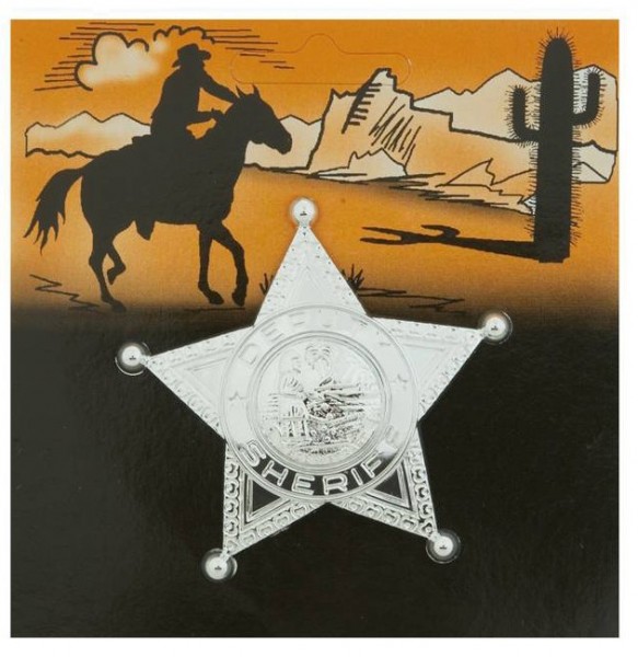 Silberner Sheriff Stern