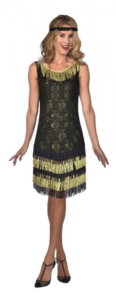 Elegantes Charleston Kleid Schwarz