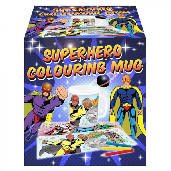Superheld Becher zum Ausmalen 2