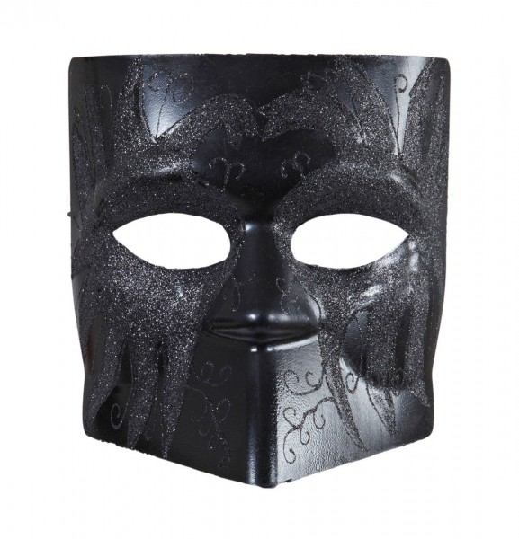 Italienische Grafen Maske Schwarz