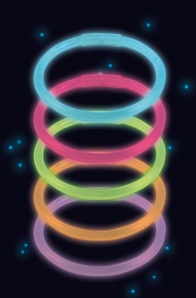 25 XL Bunte Power Glowsticks 20cm