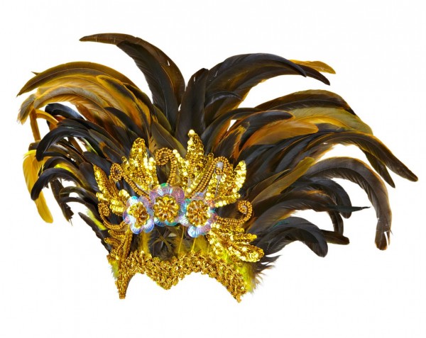 Edler Aurelaia Feder Kopfschmuck In Gold
