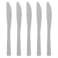 48 Silber glitzernde Premium Messer Konstanz