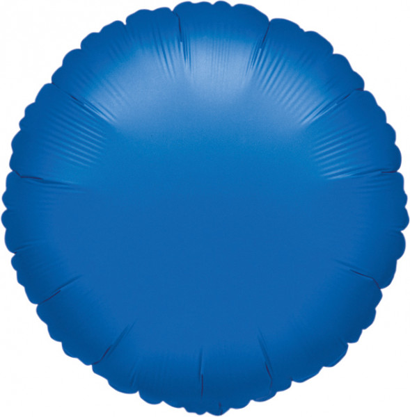 Runder Folienballon marineblau 45cm