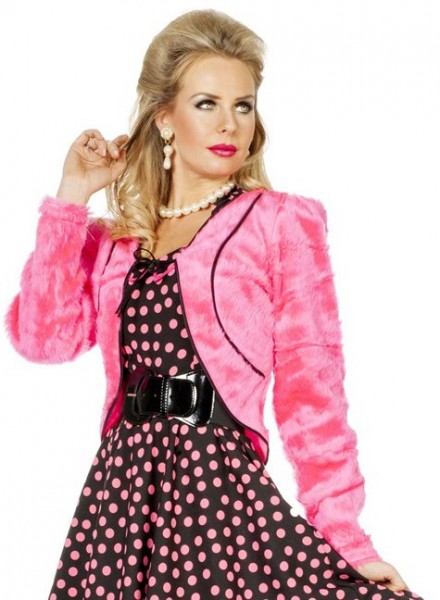 Pinker Plüsch Bolero Sissy