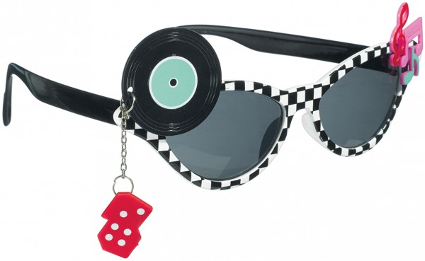 50er Jahre Party Brille Rock & Roll