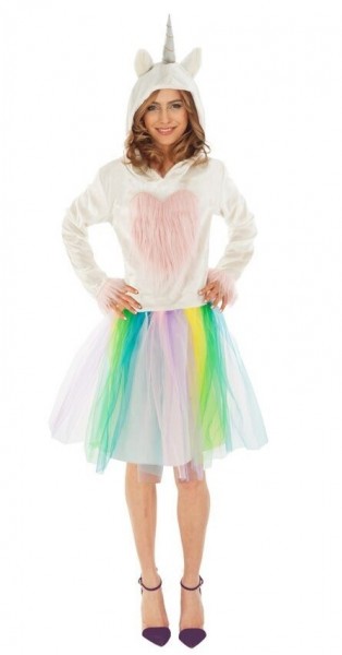 Einhorn Kostüm Rainbow Heart