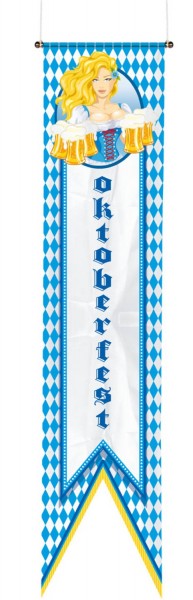 Oktoberfest Fahne Bier Liesl 1,8m x 40cm