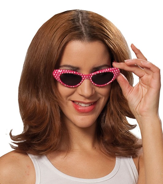 60er Jahre Retro Sonnenbrille Mit Pünktchen
