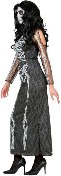 Skelett Lady Flordelis Damenkostüm 3