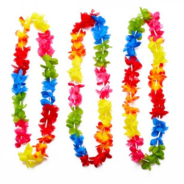 25 Bunte Hawaiiketten Sunset