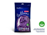 10 Partystar Luftballons lila 30cm