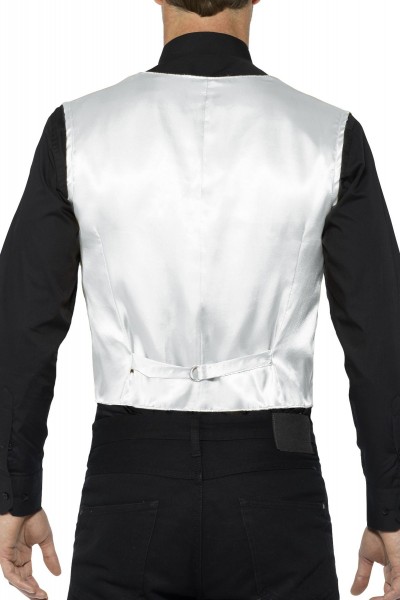 Silberne Party Pailletten Herren Weste