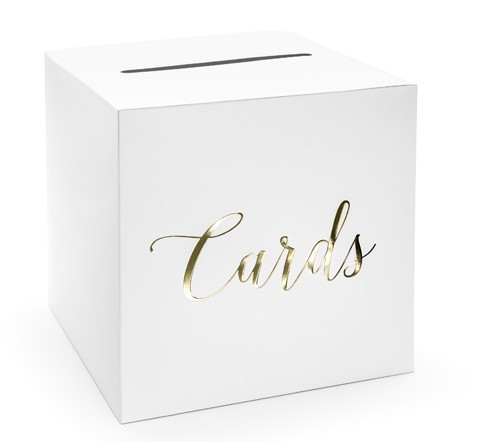 Kartenbox Elaine gold